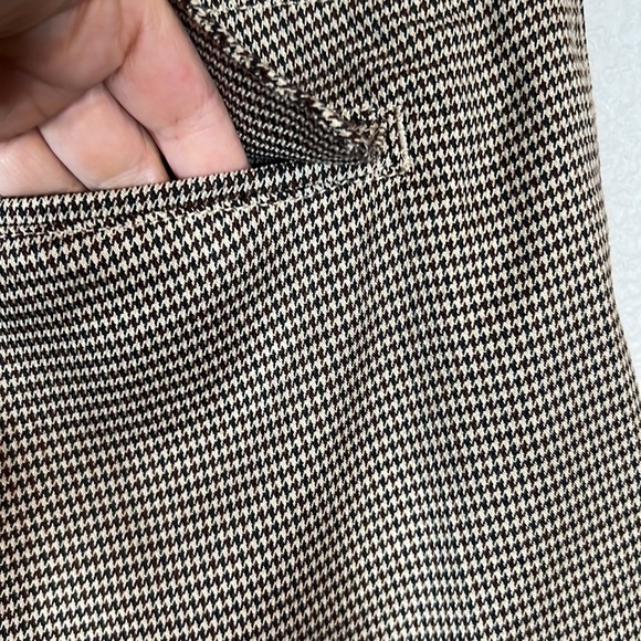 Free People x Sandrine Rose Academia Houndstooth Gun Check Print Pants Size S - Picture 7 of 10